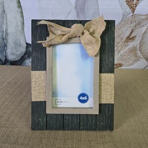 Mainstays Black and Tan Burlap Picture Frame